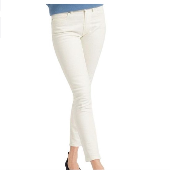 EVERLANE WOMEN'S WHITE MID-RISE SKINNY JEANS SZ 29R - Picture 6 of 7